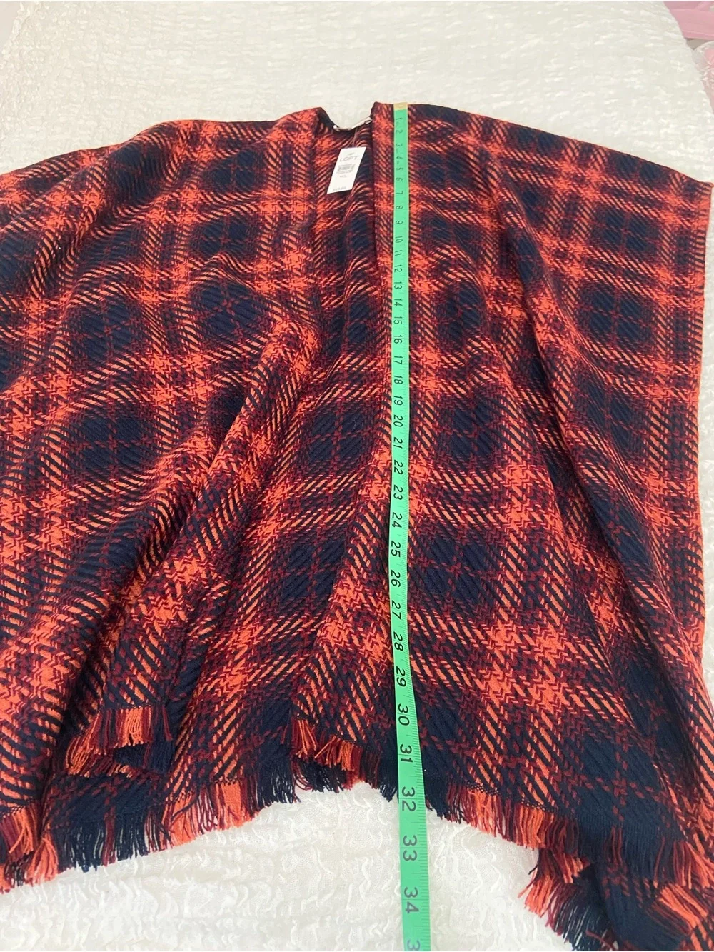 NWT LOFT PLAID WRAP SIZE M/L